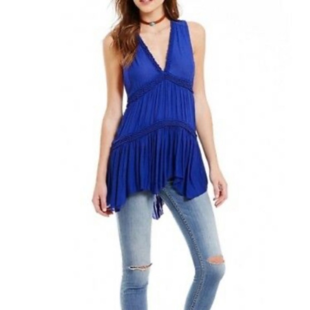 FREE PEOPLE HAZE TIERED TUNIC TOP
